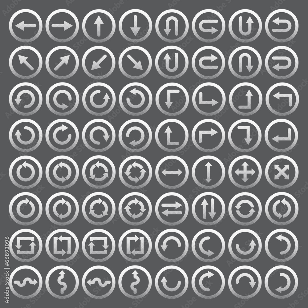 Vector of transparent icon, arrow set on isolated background Vector of transparent icon, arrow set on isolated background