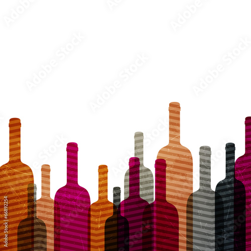 Vector Illustration of an Abstract Wine Background