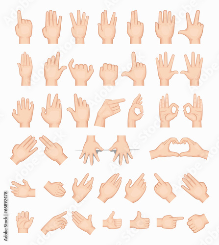 Collage of  hands