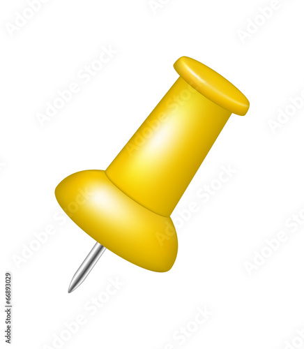 Orange push pin