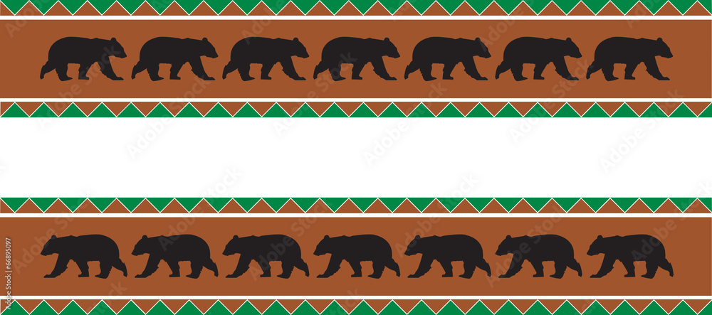 Fototapeta premium Bear Border Revision