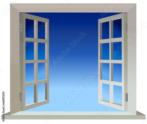 Vector version of opened two parts window