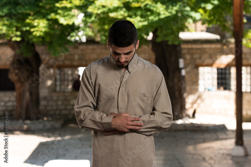 Muslim Man Is Praying In The Mosque © Jale Ibrak