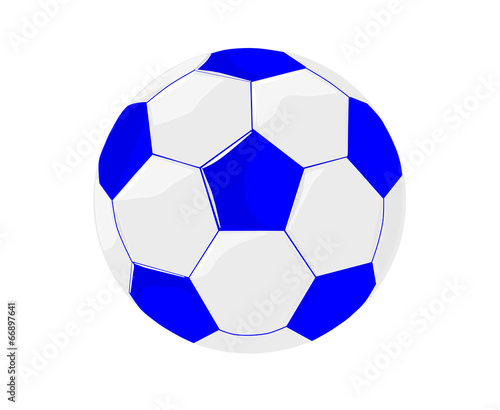 Blue football - vector illustration.