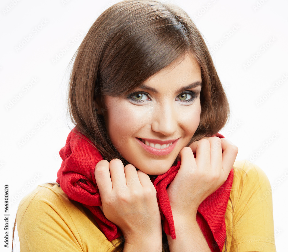 young woman isolated portrait young woman isolated portrait
