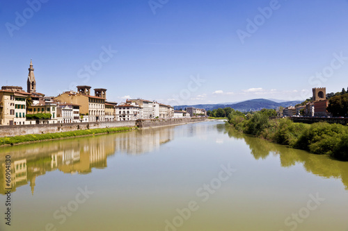 Arno river in Florence (Firenze), Tuscany, Italy © vesta48