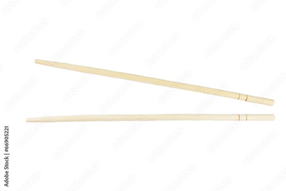 chopsticks on a white background