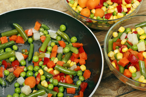 cooking vegetables