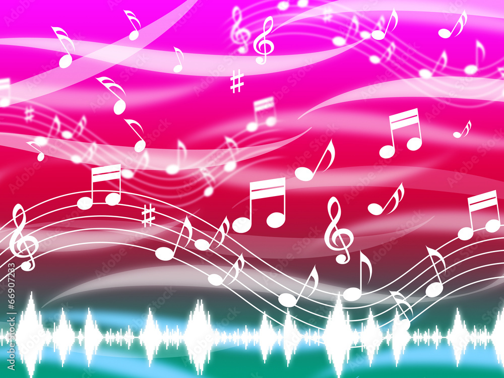 Music Background Means Blues Classical And Melody.
