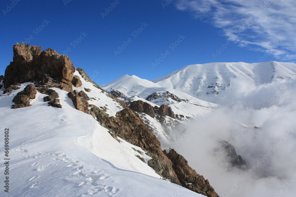 randonnée dans les montagnes d'Iran