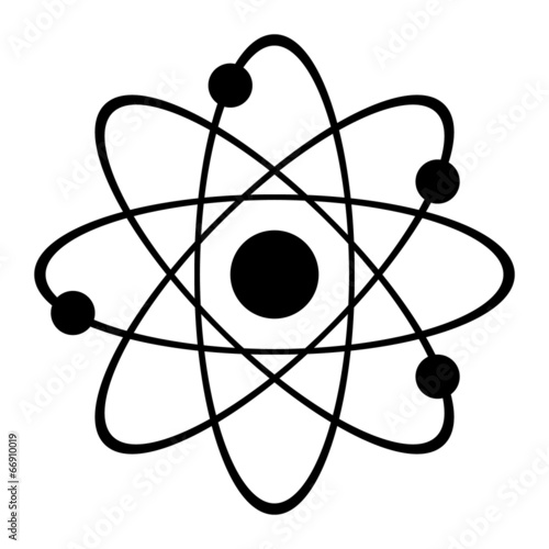 Canvas Print Atom icon