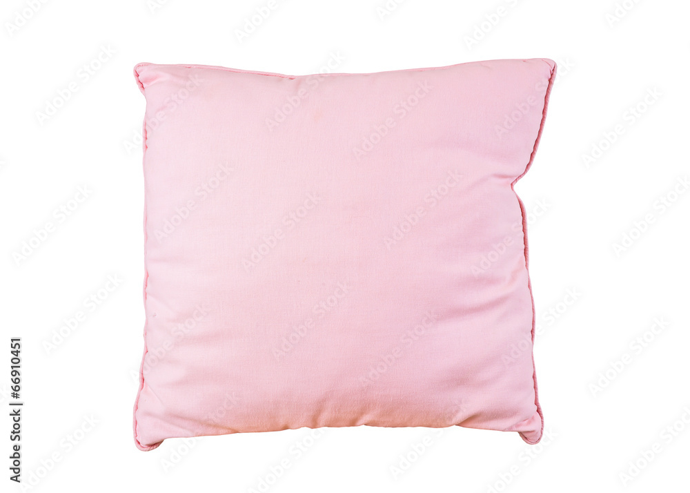 pink pillow on white background pink pillow on white background
