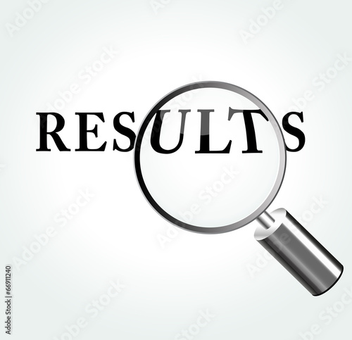 Vector results theme illustration