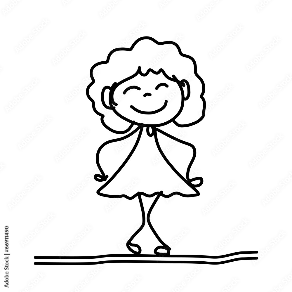 hand drawing happy kids hand drawing happy kids