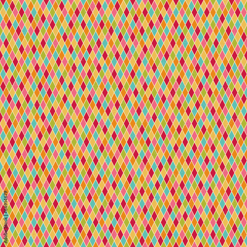 seamless colorful harlequin pattern