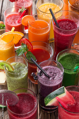 Fresh fruit juice, healthy ...