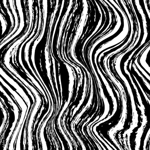 Zebra wavy seamless pattern