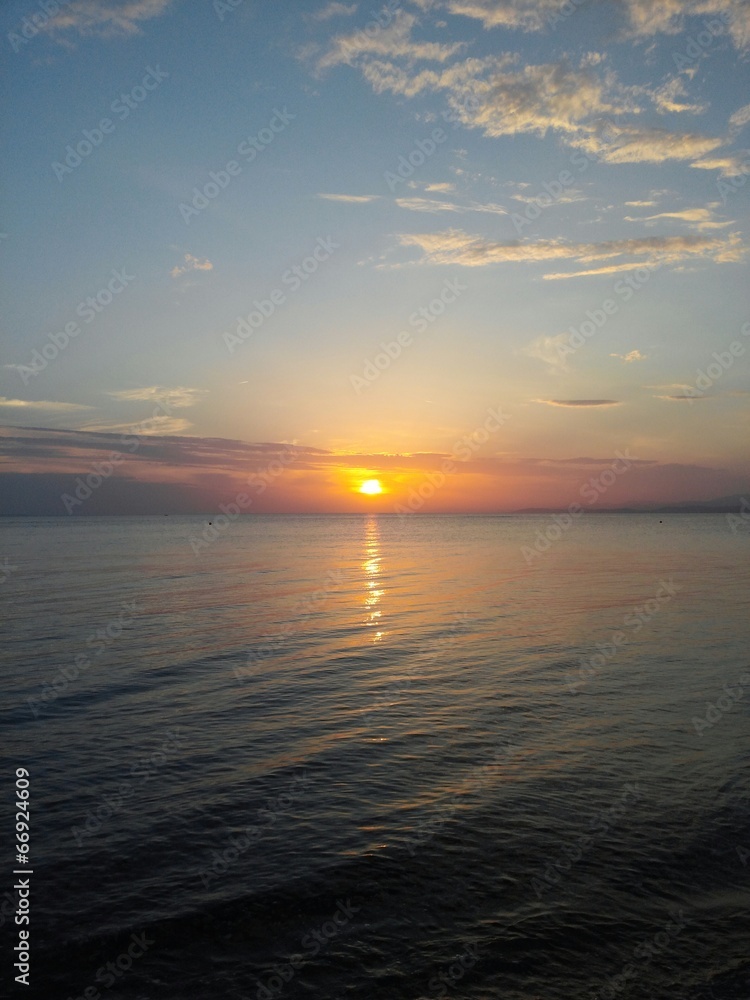 Sunset on the beach