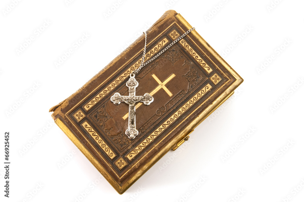 Ornate Cross on a Bible