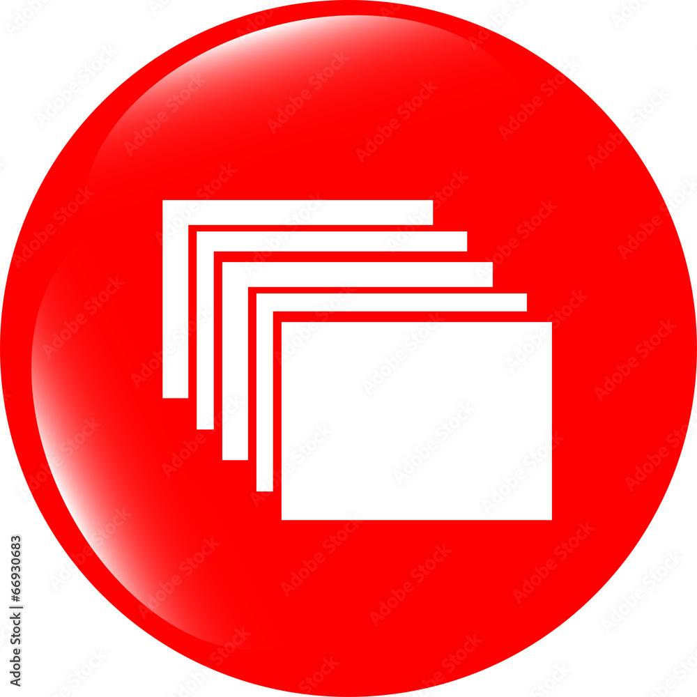 folders on web icon, button isolated on white folders on web icon, button isolated on white