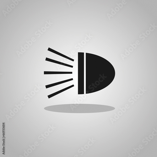 Vector illustration of a car headlight