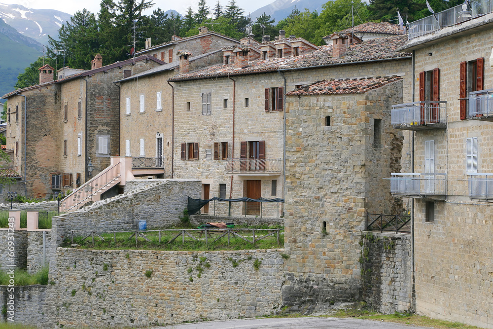 Glimpse of the beautiful country of Montemonaco, Ascoli Piceno