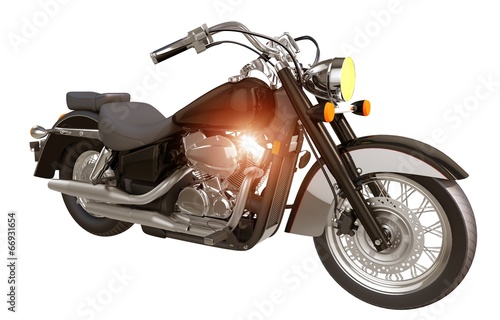 Classic Motorcycle Illustration