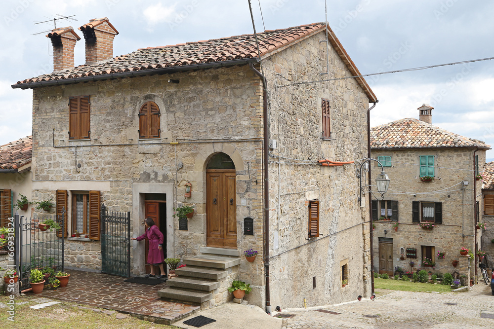 Glimpse of the beautiful country of Montemonaco, Ascoli Piceno Glimpse of the beautiful country of Montemonaco, Ascoli Piceno