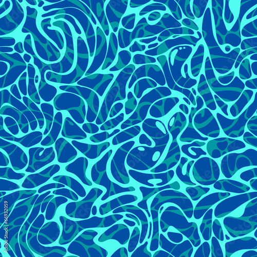 Seamless pattern of blue swimming pool water