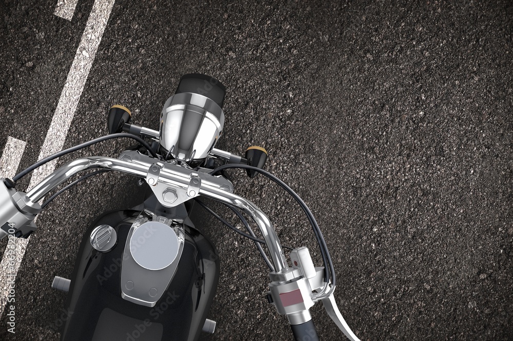 Obraz premium Motorcycle on the Road