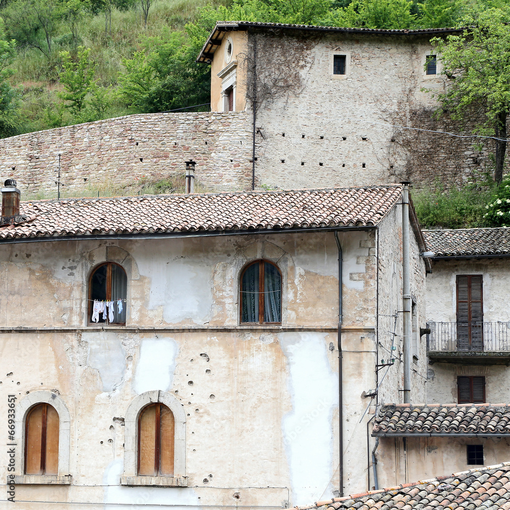 Glimpse of Visso, beautiful village in the Province of Macerata
