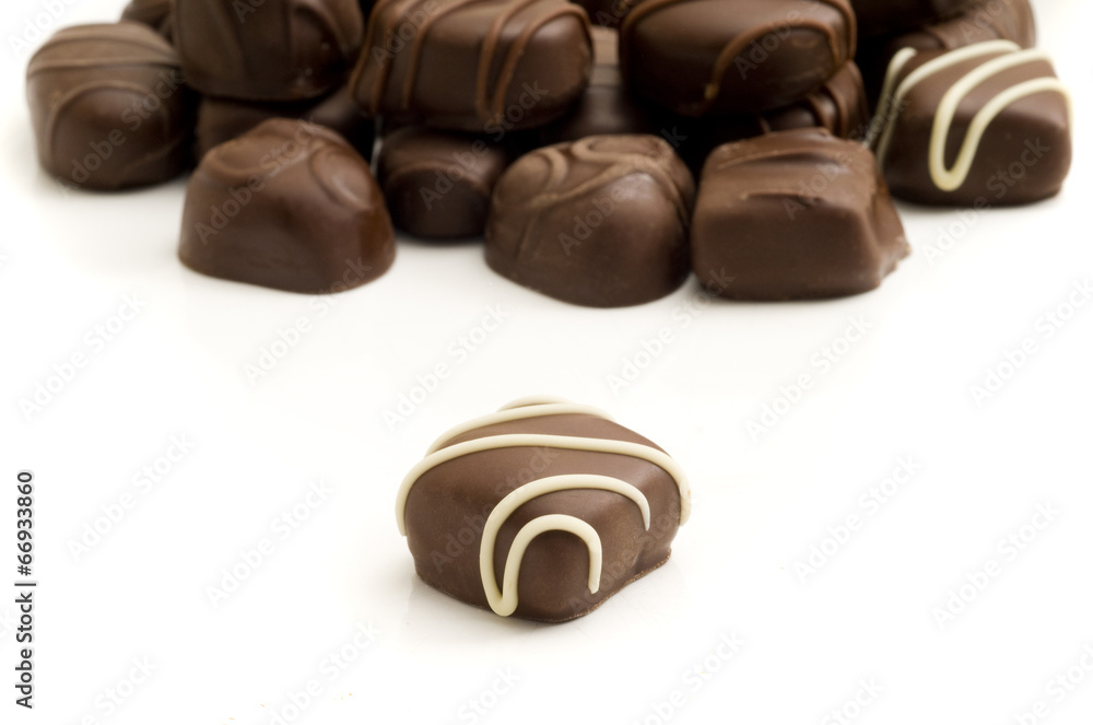 Obraz premium Focus on Foreground Chocolate