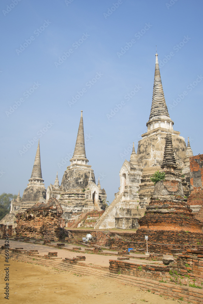 Три ступы храма Ват Пхра Си Санпет. Аютхая, Таиланд