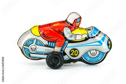 Motocycle tin toy