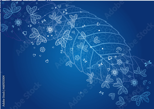 greeting card with butterfly