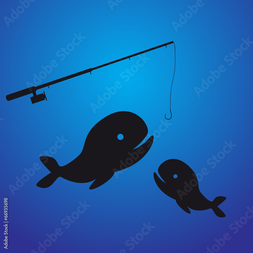 fishing - two fish eps10