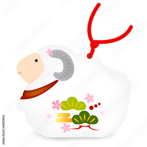 未　松竹梅　年賀状