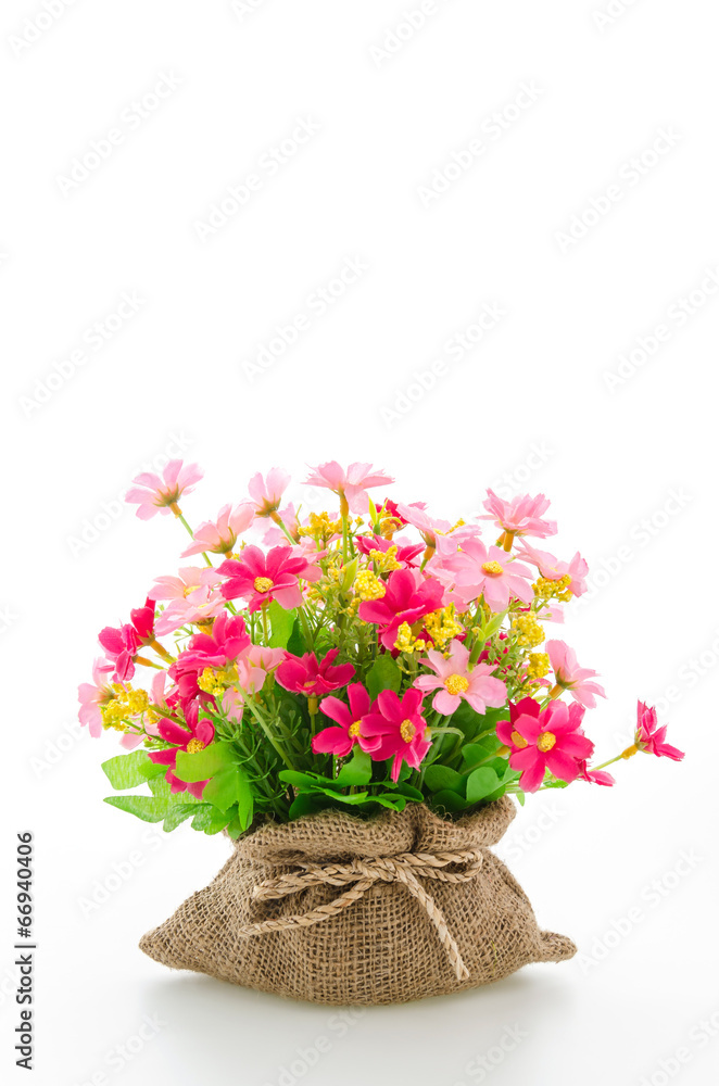 Bouquet flowers isolated on white Bouquet flowers isolated on white