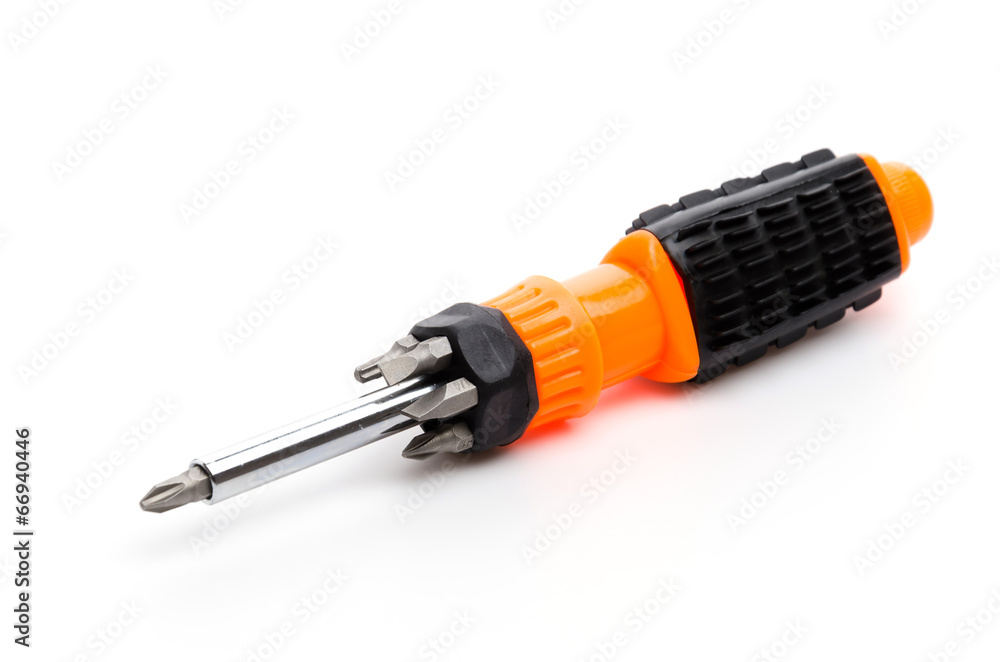Screw driver isolated white background Screw driver isolated white background