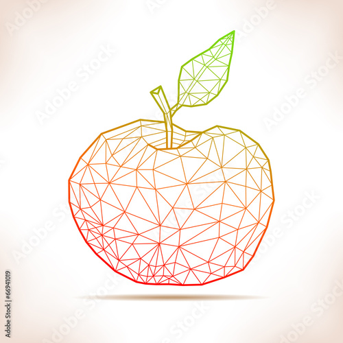 Geometric apple.
