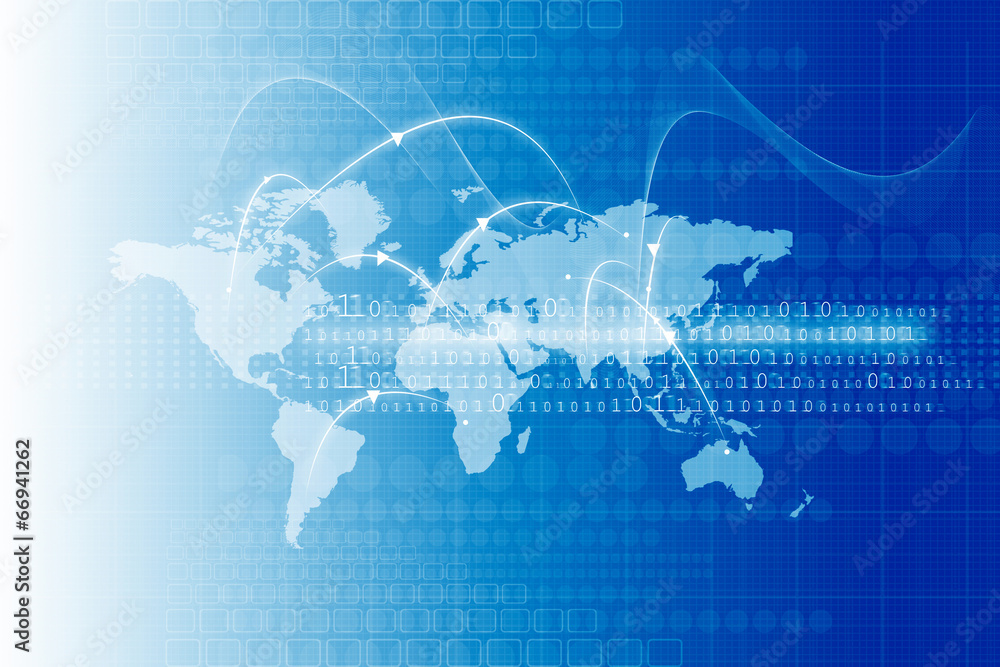 Obraz premium global business network ..