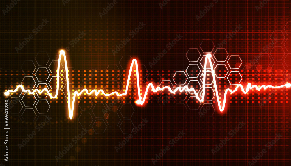 Electrocardiogram, ecg background . Stock Illustration | Adobe Stock