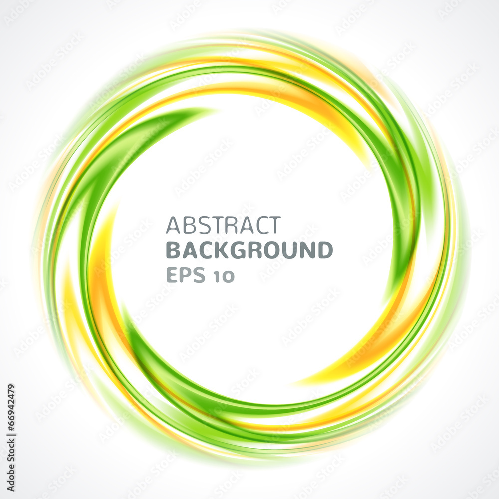 Abstract green and yellow swirl circle bright background Stock Vector ...