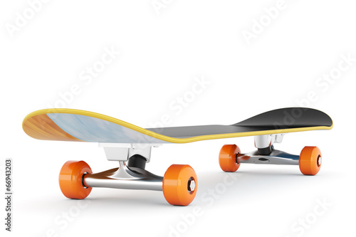 Skateboard isolated on white background