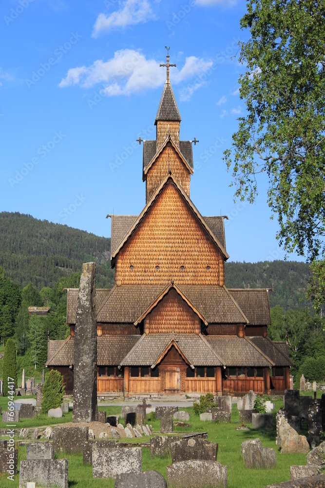Naklejka premium Heddal Stave Church in Norway