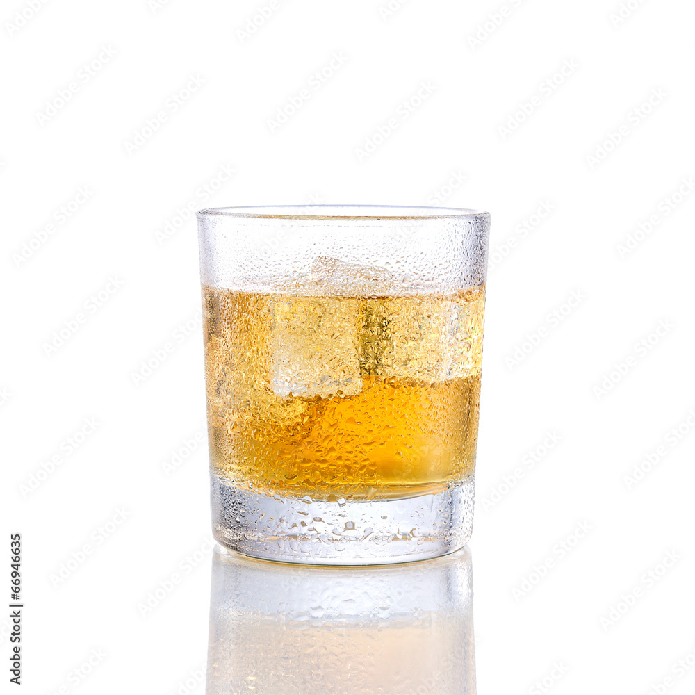 Energie drink whiskey on isolated white Energie drink whiskey on isolated white
