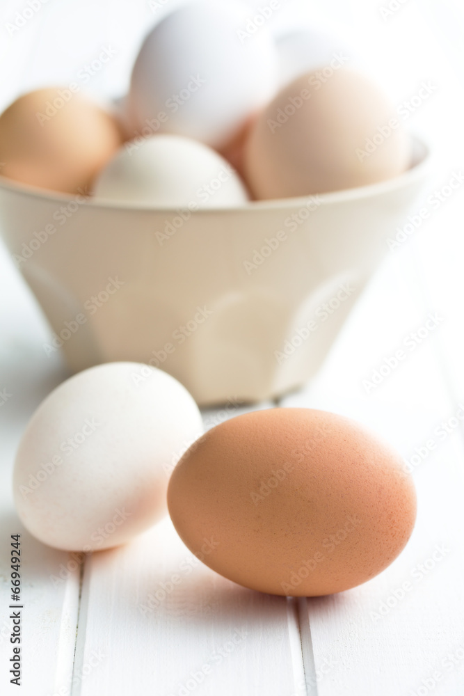 chicken eggs on table chicken eggs on table