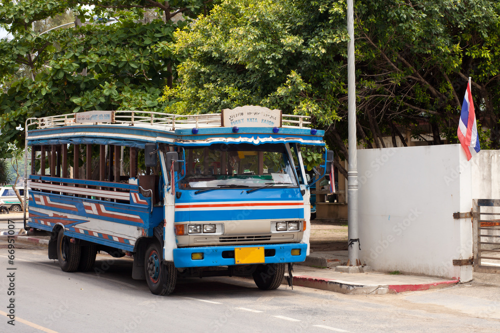 Local bus in Phuket, Thailand