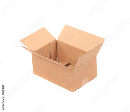 Corrugated cardboard box. © indigolotos