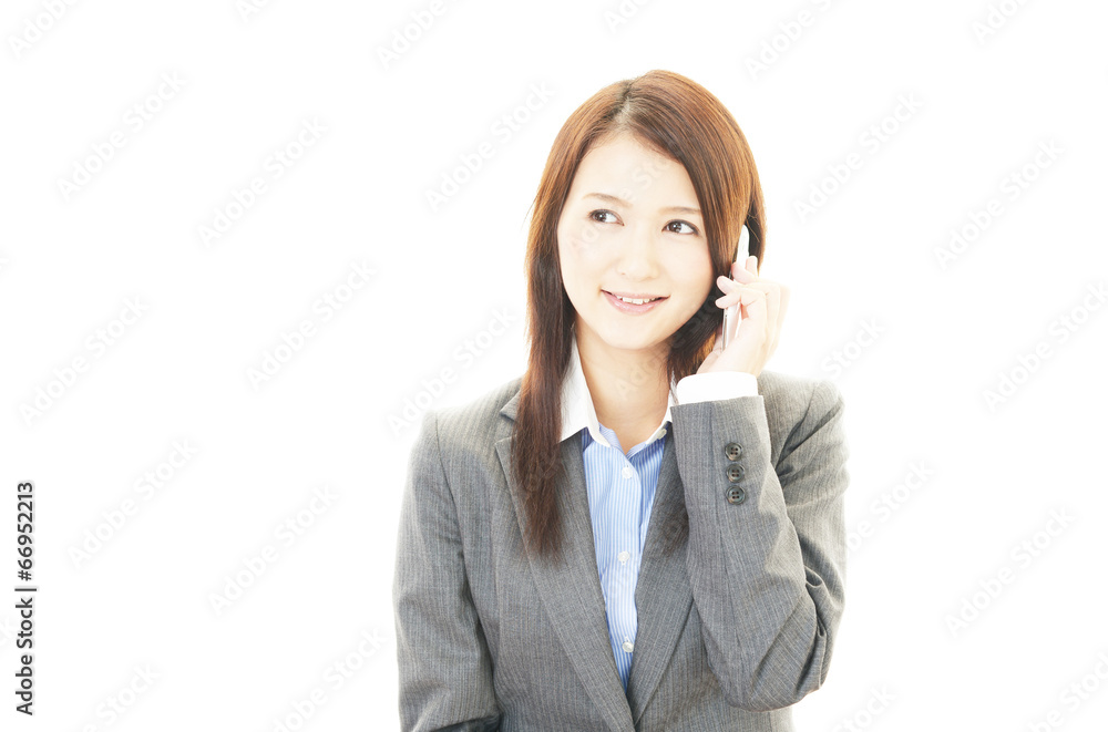 笑顔のOL 笑顔のOL